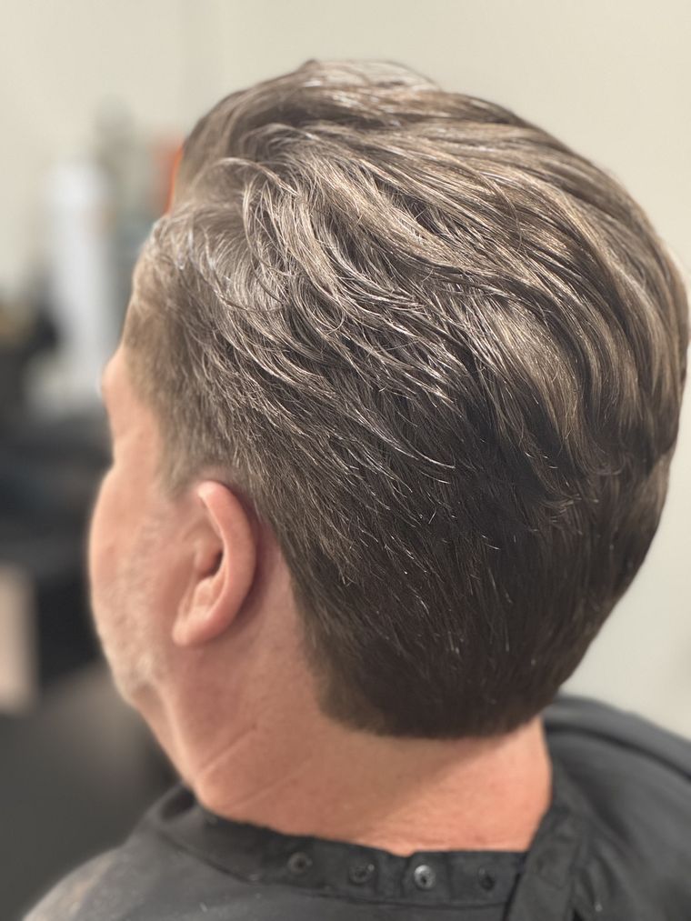 Men's haircut result at Hair by Heidi